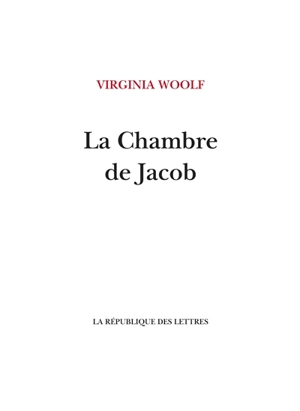 La chambre de Jacob - Virginia Woolf