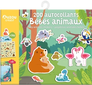 200 autocollants bébés animaux. 200 baby animals stickers. 200 pegatinas animales bebés - Inga Wilmink