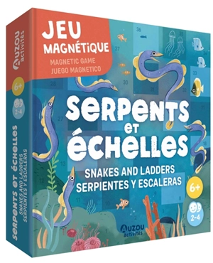 Serpents et échelles : jeu magnétique. Snakes and ladders : magnetic game. Serpientes y escaleras : juego magnetico - Patri de Pedro