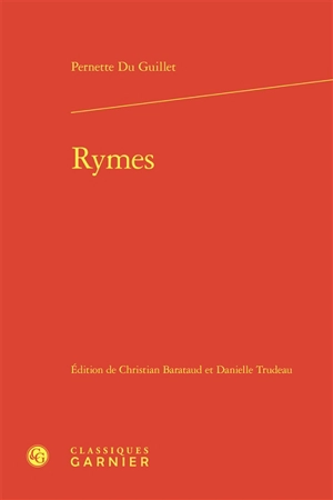 Rymes - Pernette Du Guillet