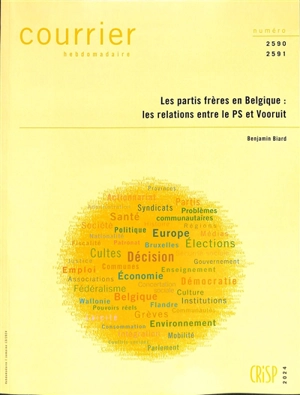 Courrier hebdomadaire, n° 2590-2591. Les partis frères en Belgique : les relations entre le PS et Vooruit - Benjamin Biard