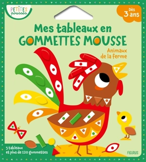 Animaux de la ferme : mes tableaux en gommettes mousse - Isabelle Jacqué