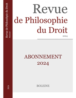 Revue de philosophie du droit, n° 1