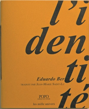 66 notes préparatoires pour une conférence sur le thème de l'identité - Eduardo Berti
