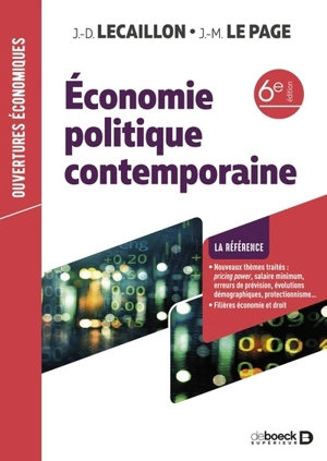 Economie politique contemporaine - Jean-Didier Lecaillon