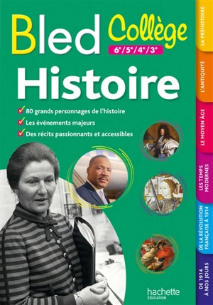 Bled histoire : collège, 6e, 5e, 4e, 3e - Antoine Auger