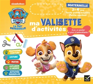 Ma valisette d'activités La Pat' Patrouille : maternelle, toute petite section, petite section, 2-3 ans - Nickelodeon