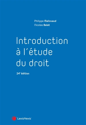 Introduction à l'étude du droit - Philippe Malinvaud