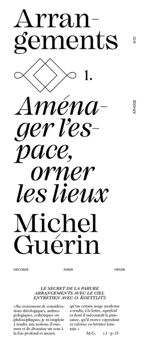 Aménager l'espace, orner les lieux : décorer, parer, orner - Michel Guérin