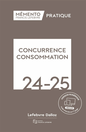 Concurrence consommation 2024-2025 - Editions Francis Lefebvre