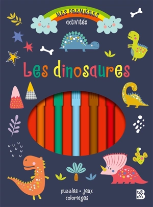 Les dinosaures : puzzles, jeux, coloriages - Amanda Lott