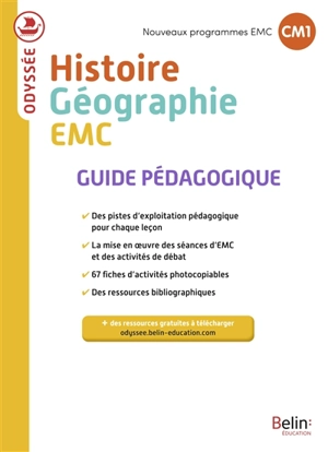 Cahier d'histoire, CM1, CM2,  cycle 3 : guide pédagogique - Geneviève Chapier-Legal