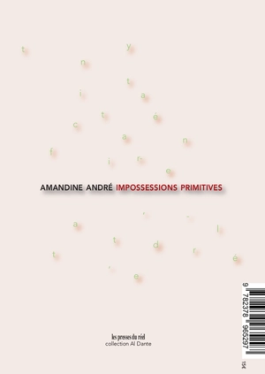 Impossessions primitives. L'anti-Terre (exercices préparatoires) - Amandine André