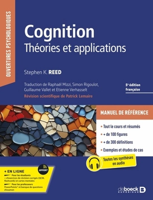 Cognition : théories et applications - Stephen K. Reed