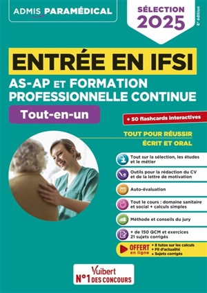 Entrée en IFSI AS-AP et formation professionnelle continue : tout-en-un : sélection 2025 - Isabelle Bisutti