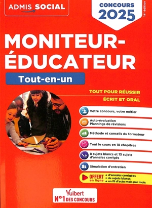 Moniteur-éducateur : tout-en-un : concours 2025 - Georges Bergeron