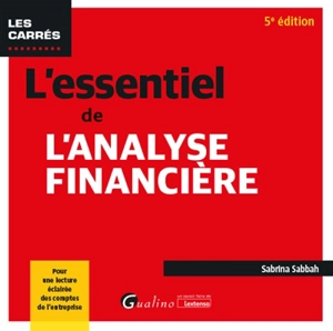 L'essentiel de l'analyse financière - Sabrina Sabbah