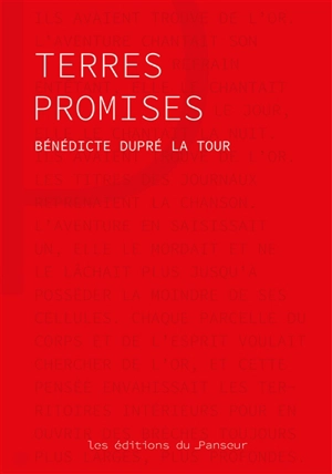 Terres promises - Bénédicte Dupré La Tour