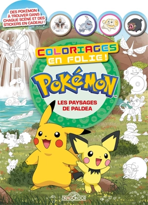 Pokémon : Coloriages en folie ! : Les Paysages de Paldea - The Pokémon Company