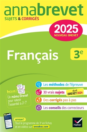 Français 3e : nouveau brevet 2025 - Christine Formond