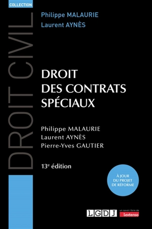 Droit des contrats spéciaux - Philippe Malaurie