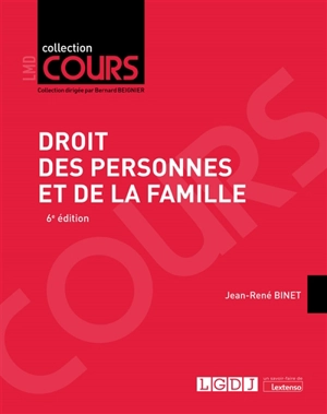 Droit des personnes et de la famille - Jean-René Binet