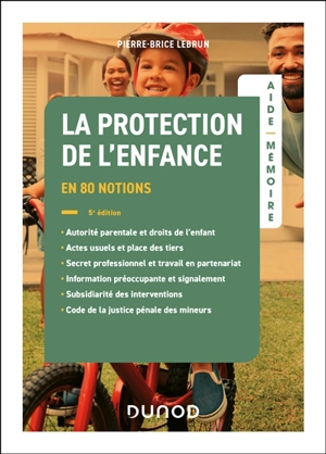 La protection de l'enfance : en 80 notions - Pierre-Brice Lebrun