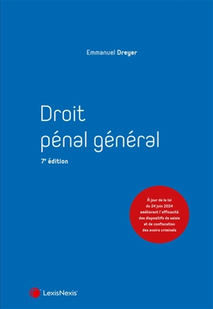 Droit pénal général - Emmanuel Dreyer