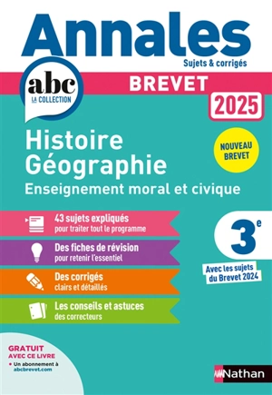 Histoire géographie, enseignement moral et civique 3e : brevet 2025 : nouveau brevet - Grégoire Pralon