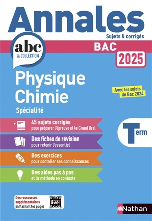 Physique chimie spécialité terminale : bac 2025 - Karine Marteau-Bazouni