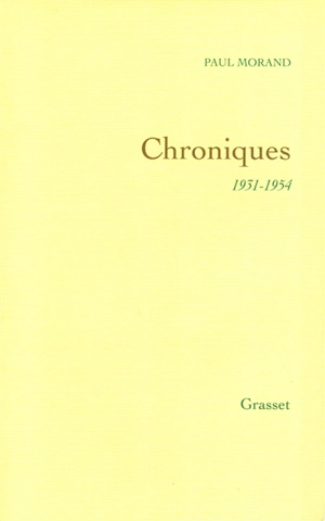 Chroniques - Paul Morand