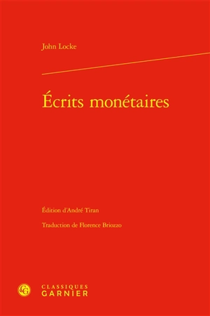 Ecrits monétaires - John Locke