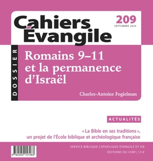 Cahiers Evangile, n° 209. Romains 9-11 et la permanence d'Israël