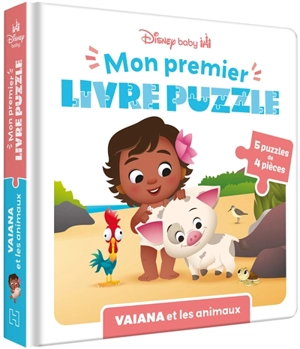 Vaiana et les animaux : mon premier livre puzzle - Walt Disney company