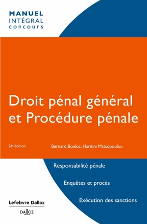 Droit pénal général et procédure pénale - Bernard Bouloc