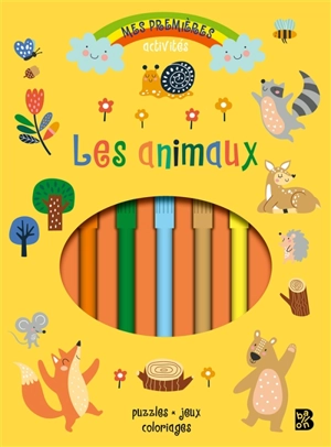 Les animaux : puzzles, jeux, coloriages - Eve Robertson