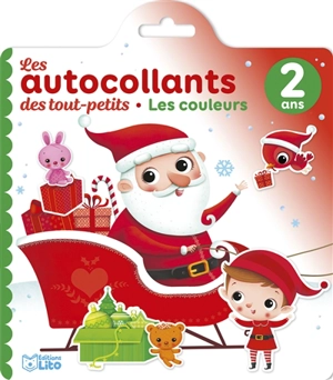 Les couleurs, 2 ans : les autocollants des tout-petits : Noël - Marzia Giordano