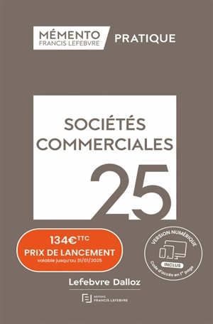 Sociétés commerciales 2025 - Editions Francis Lefebvre