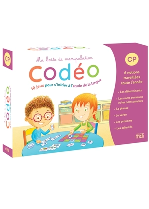 Codéo : 10 jeux pour s'initier à l'étude de la langue, CP : ma boîte de manipulation - Caroline Delbois