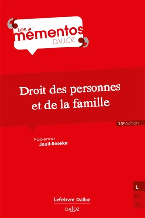 Droit des personnes et de la famille - Fabienne Jault-Seseke