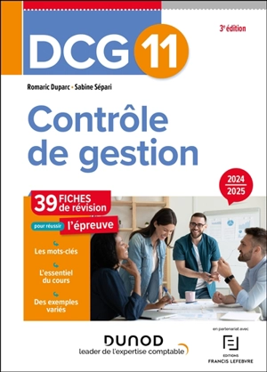 DCG 11, contrôle de gestion : 43 fiches de révision pour réussir l'épreuve - Romaric Duparc