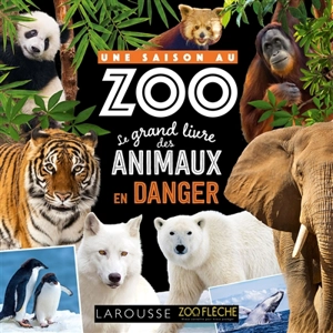 Une saison au zoo : le grand livre des animaux en danger - Cyril Hue