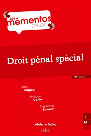 Droit pénal spécial - Jean Larguier