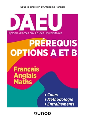 DAEU : prérequis options A et B : matières obligatoires (français, anglais, maths) - Isabelle Balzanetti