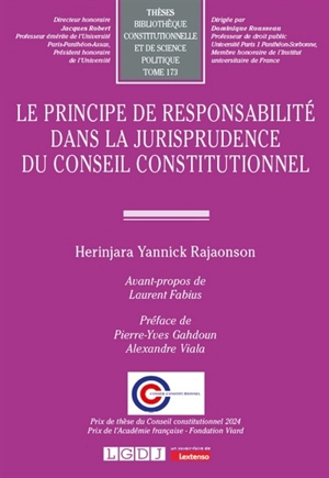 Le principe de responsabilité dans la jurisprudence du Conseil constitutionnel - Herinjara Yannick Rajaonson