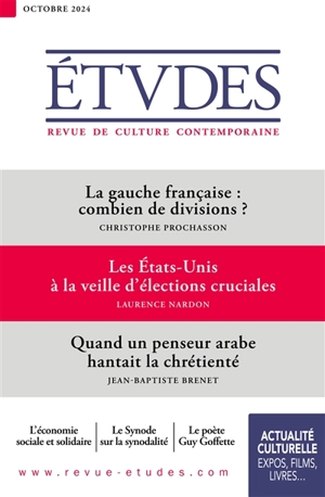 Etudes, n° 4319