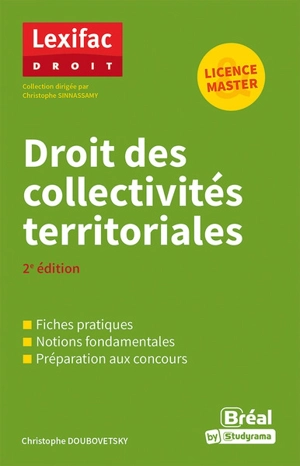 Droit des collectivités territoriales : licence & master - Christophe Doubovetsky