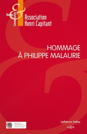 Hommage à Philippe Malaurie - Association Henri Capitant