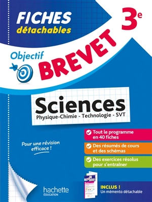 Sciences 3e : physique chimie, SVT, technologie - Sébastien Dessaint