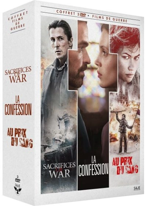 Films de guerre - Coffret de 3 films : Au prix du sang + Sacrifices of war + La confession - Collectif